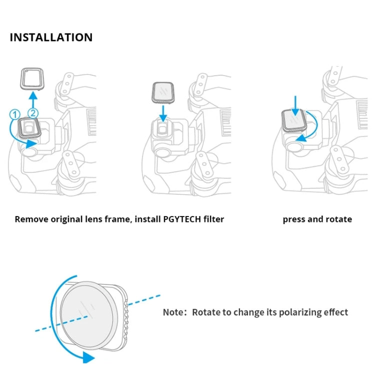 PGYTECH P-16A-032 UV Lens Filter for DJI Mavic Air 2 Drone Accessories, UV Lens PGYTECH P-16A-032 UV Lens Filter for DJI Mavic Air 2 Drone Accessories, UV Lens